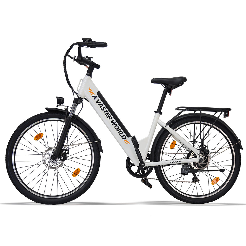A32 WHITE | AVW | PRE-ORDER elektrische  city bike 26 inch