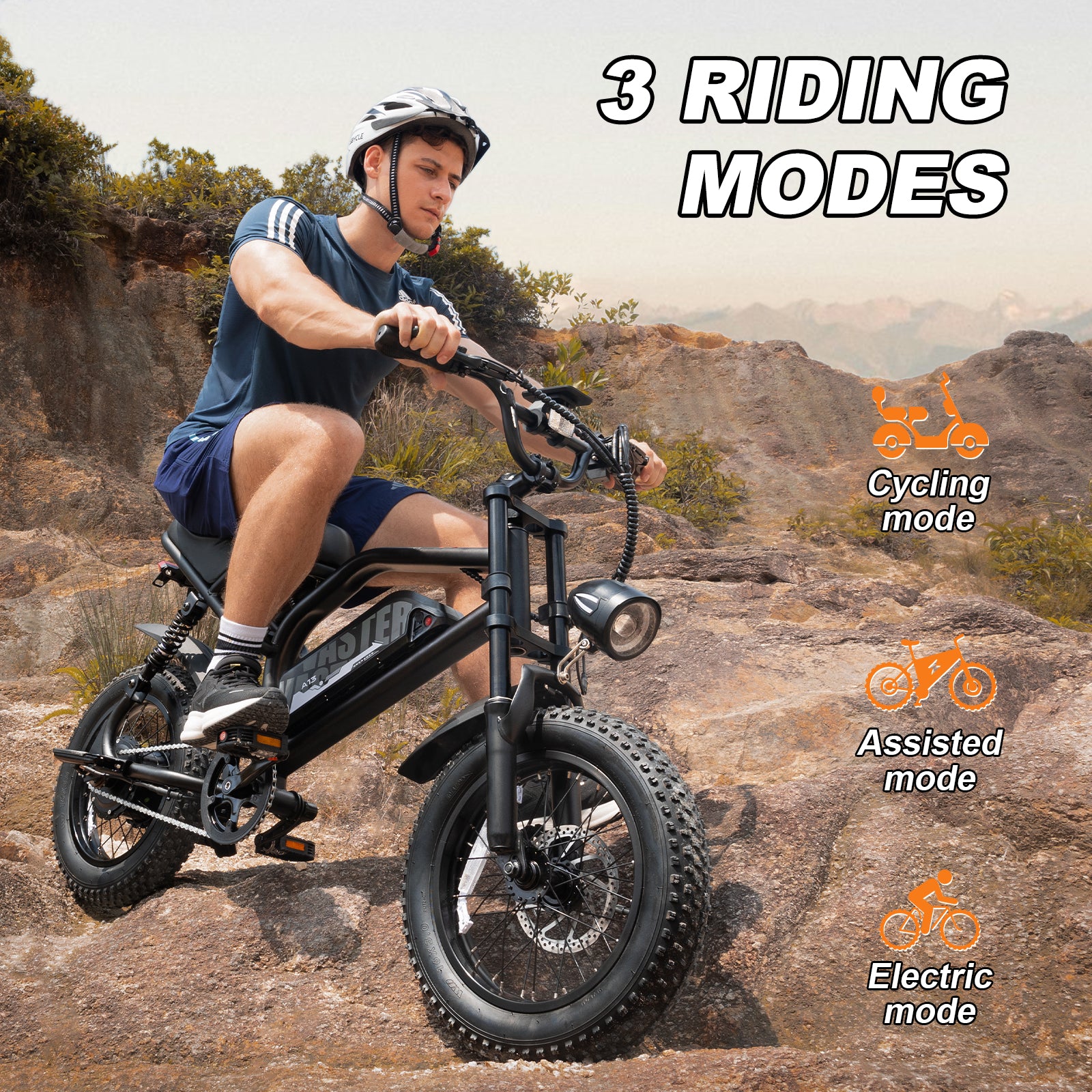 A13 | AVW elektrische mini fatbike 16 inch